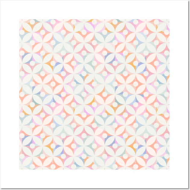 Pastel Geo Tiles Wall Art by matise